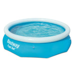 Bestway Oppblåsbart Svømmebasseng Fast Set Rundt 305X76 Cm 57266