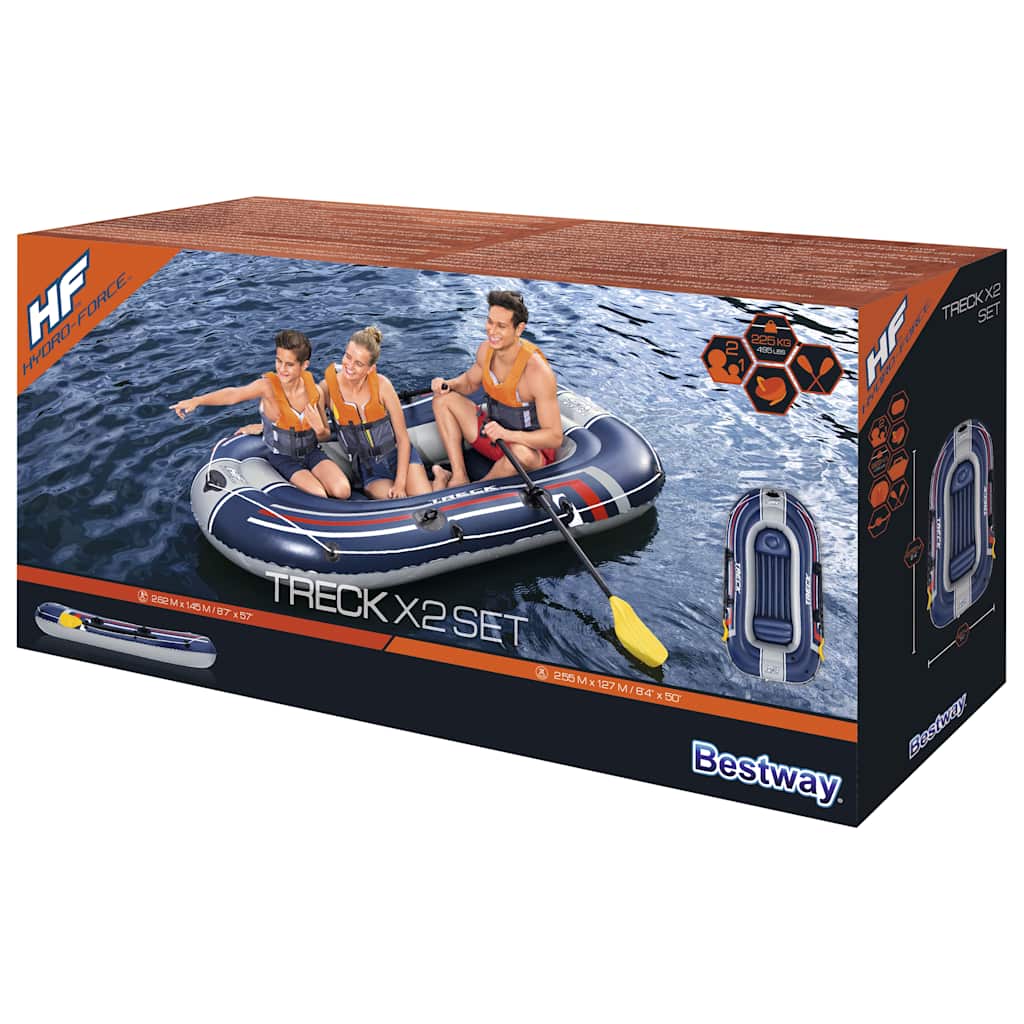 Bestway Oppblåsbar Båt Hydro-Force Treck X2 255X127 Cm