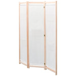 Romdeler 3 Paneler Krem 120X170X4 Cm Stoff