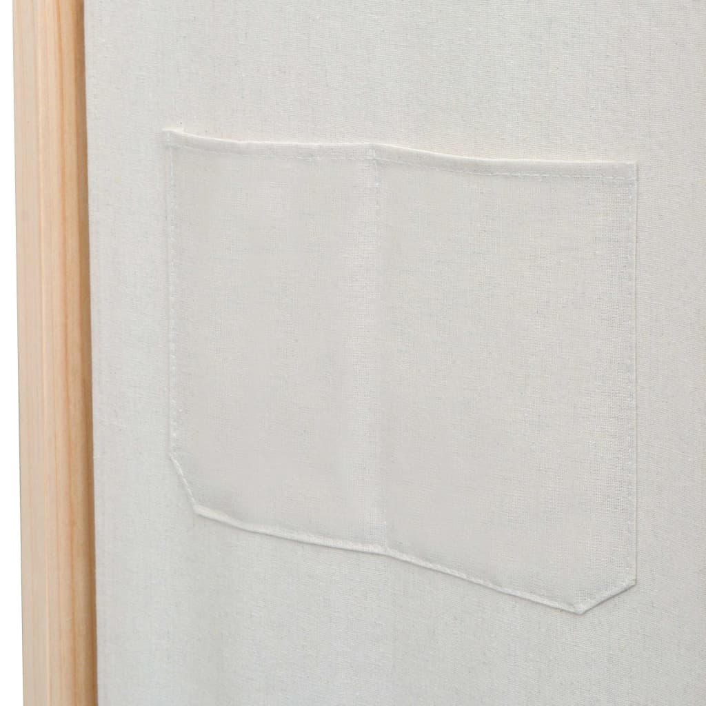 Romdeler 3 Paneler Krem 120X170X4 Cm Stoff