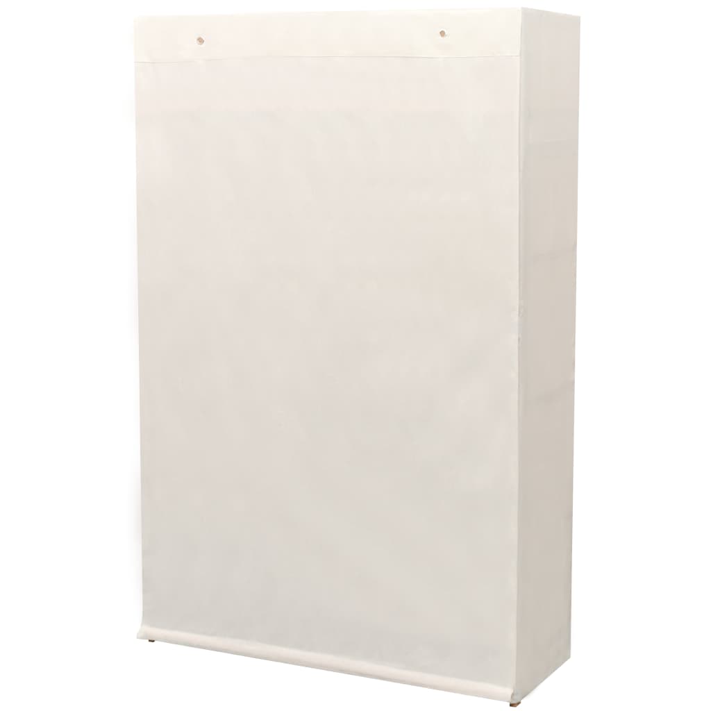 Garderobeskap I Stoff Og Furu 110X40X170 Cm
