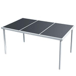 Hagebord 150X90X74 Cm Svart Stål