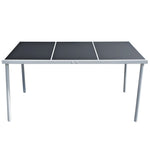 Hagebord 150X90X74 Cm Svart Stål
