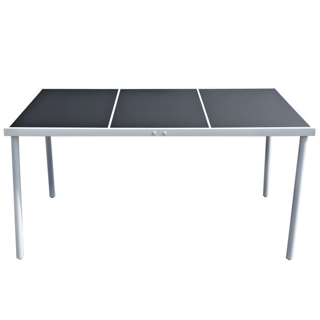 Hagebord 150X90X74 Cm Svart Stål