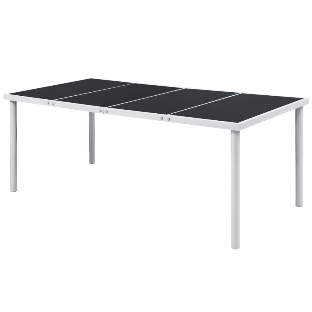 Hagebord 190X90X74 Cm Svart Stål