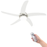 Dekorert Takvifte Med Lys 128 Cm Hvit