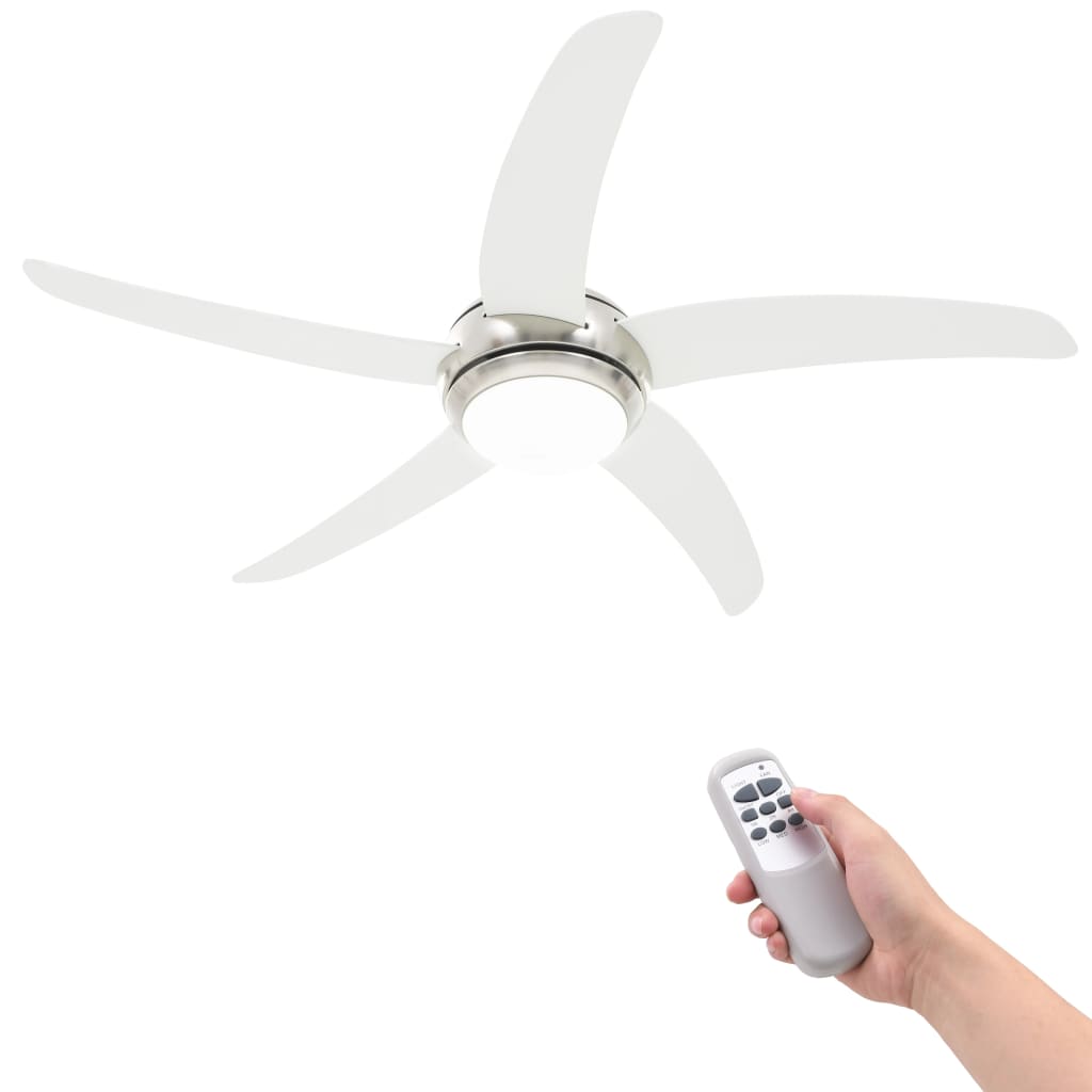 Dekorert Takvifte Med Lys 128 Cm Hvit