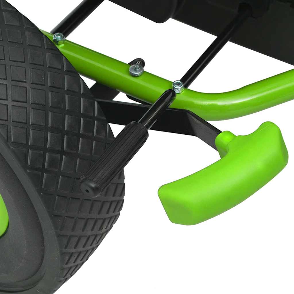 Pedal-Go-Kart Med Justerbart Sete Grønn