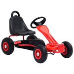 Pedal-Go-Kart Med Pneumatiske Dekk Rød
