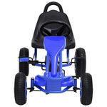Pedal-Go-Kart Med Pneumatiske Dekk Blå