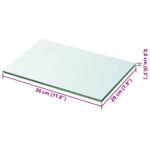 Hyllepanel Klart Glass 20X30 Cm