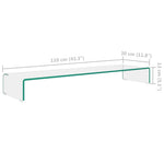 Tv-Benk Glass Klar 110X30X13 Cm