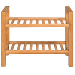 Skostativ Med 2 Hyller 50X27X40 Cm Heltre Eik