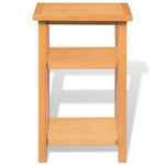 Endebord Med Bladhylle 27X35X55 Cm Heltre Eik