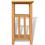 Endebord Med Bladhylle 27X35X55 Cm Heltre Eik