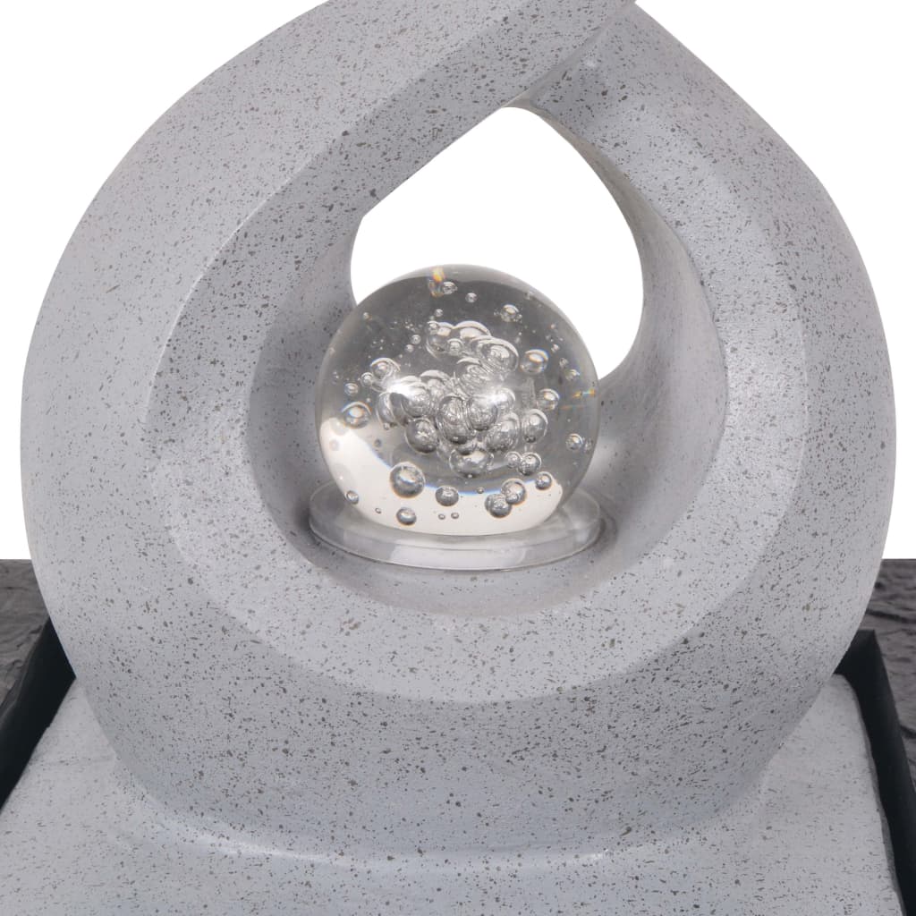 Innendørs Fontene Med Led-Lys Polyresin