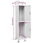 Garderobeskap Med 2 Rom 38X45X180 Cm