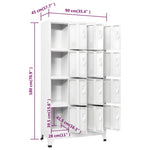 Garderobeskap Med 12 Rom 90X45X180 Cm
