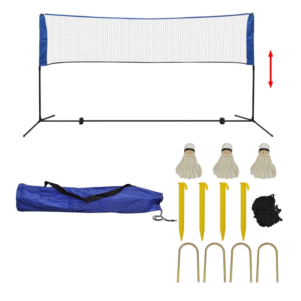 Badmintonnett Med Fjærballer 300X155 Cm