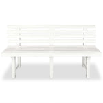 Hagebenk 145,5 Cm Plast Hvit