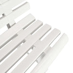 Hagebenk 145,5 Cm Plast Hvit