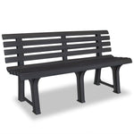Hagebenk 145,5 Cm Plast Antrasitt