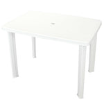 Hagebord Hvitt 101X68X72 Cm Plast