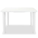 Hagebord Hvitt 101X68X72 Cm Plast