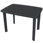 Hagebord Antrasitt 101X68X72 Cm Plast
