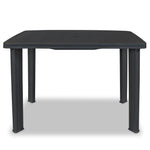 Hagebord Antrasitt 101X68X72 Cm Plast