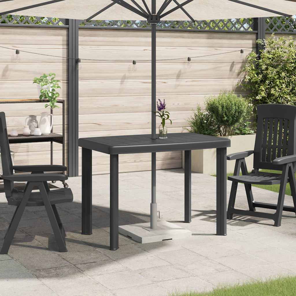 Hagebord Antrasitt 101X68X72 Cm Plast
