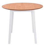 Klaffebord Rund Mdf Hvit