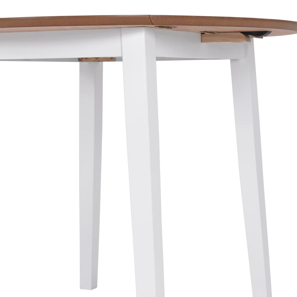 Klaffebord Rund Mdf Hvit