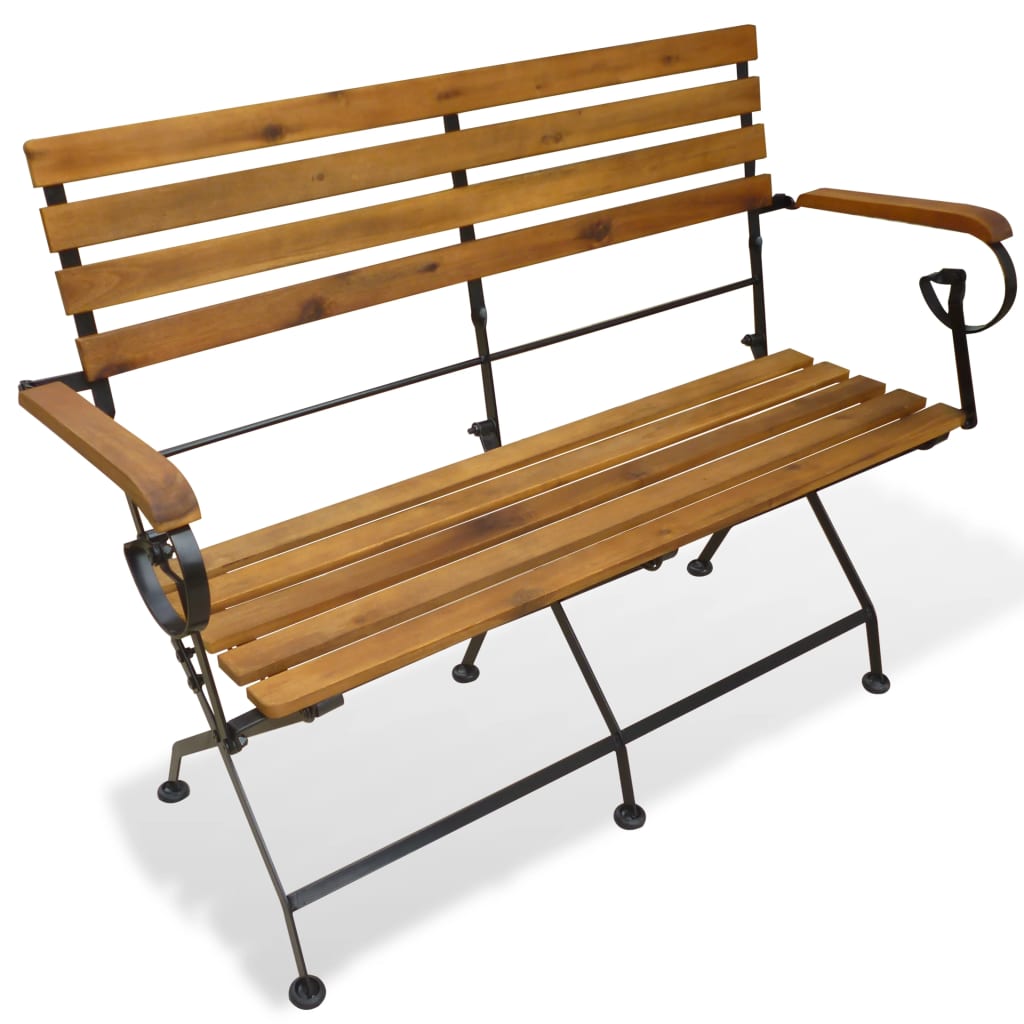 Sammenleggbar Hagebenk 112 Cm Heltre Akasie