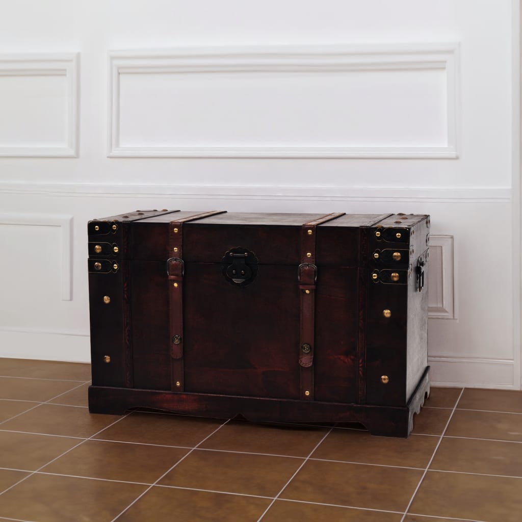 Vintage Skattekiste Tre 66X38X40 Cm