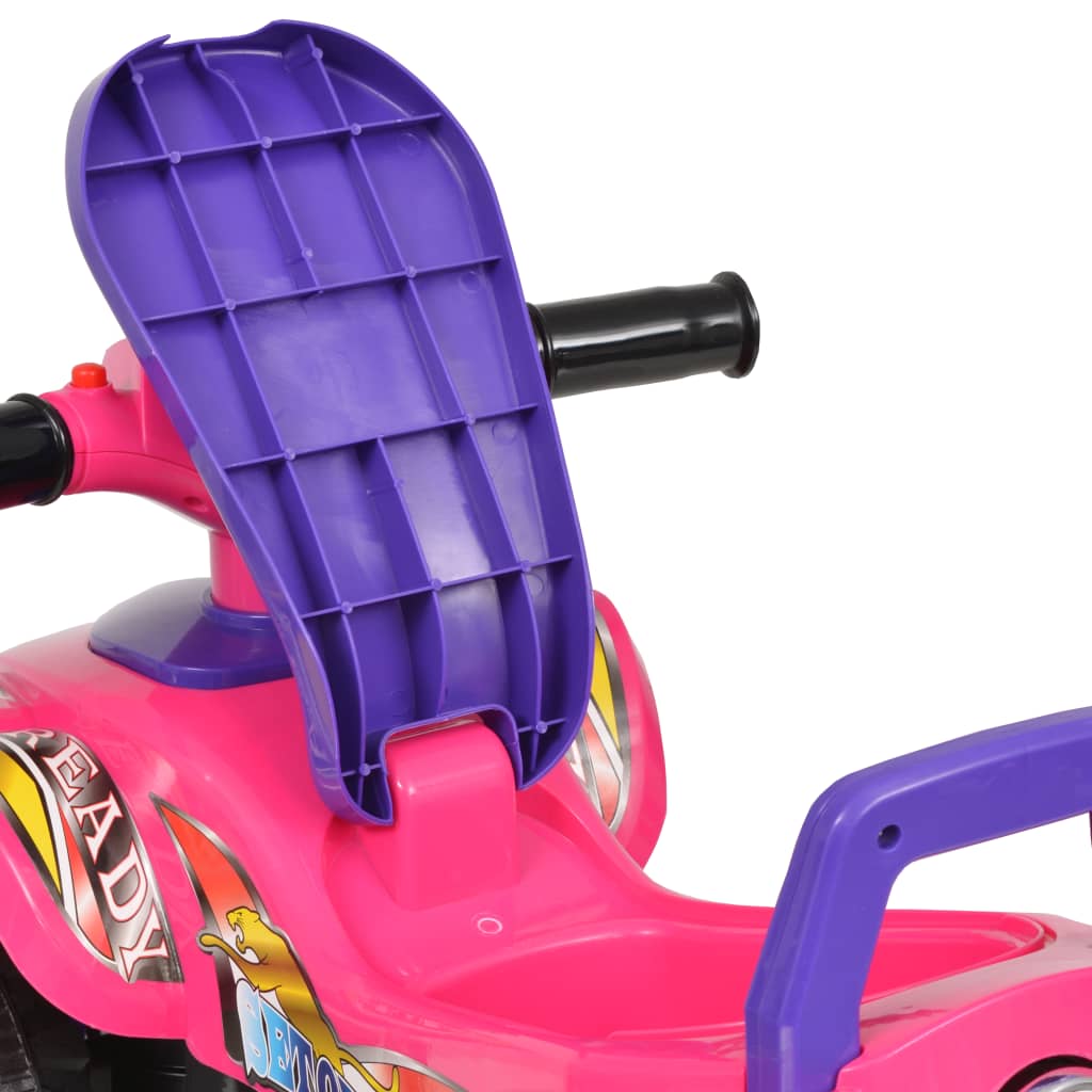 Gåbil Atv Med Lyd Og Lyserosa Og Lilla