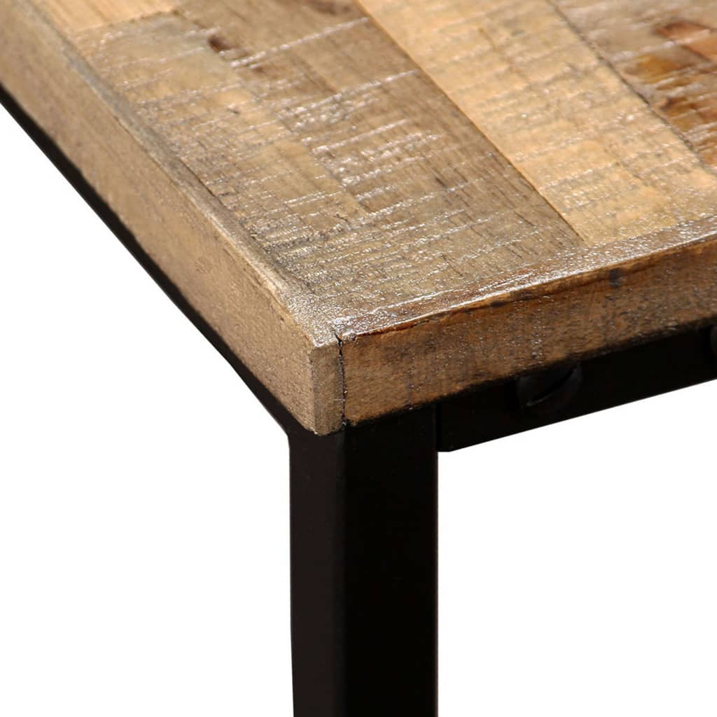 Settbord Salongbord 2 Deler Heltre Gjenvunnet Teak