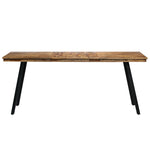 Spisebord Gjenvunnet Teak Og Stål 180X90X76 Cm
