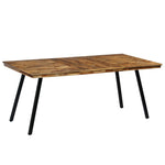 Spisebord Gjenvunnet Teak Og Stål 180X90X76 Cm
