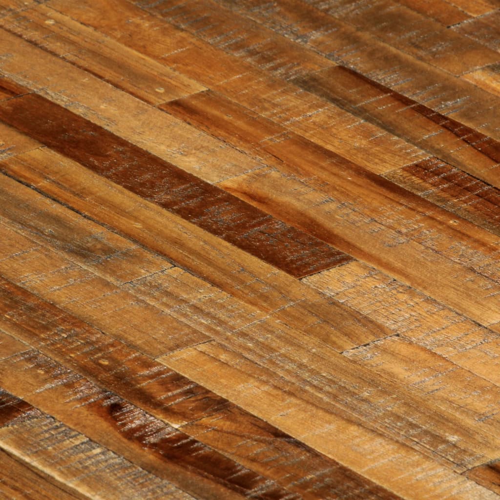 Spisebord Gjenvunnet Teak Og Stål 180X90X76 Cm