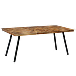 Spisebord Gjenvunnet Teak Og Stål 180X90X76 Cm