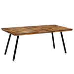 Spisebord Gjenvunnet Teak Og Stål 180X90X76 Cm