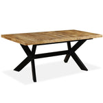 Spisebord Heltre Mango Og Stålkors 180 Cm