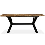 Spisebord Heltre Mango Og Stålkors 180 Cm
