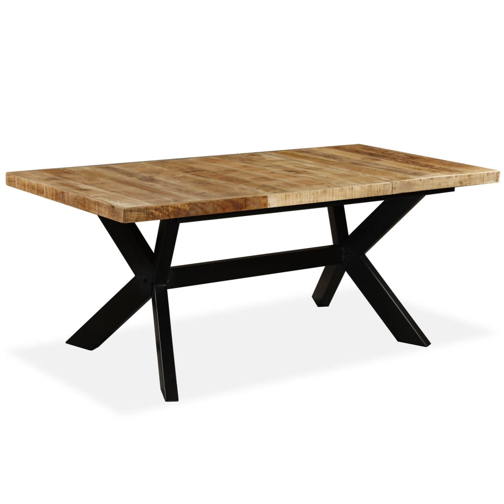 Spisebord Heltre Mango Og Stålkors 180 Cm