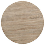 Bistrobord Mdf Og Stål Rund 80X75 Cm Eikefarge
