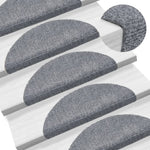Selvklebende Trappematter Nålestempel 15 Stk 56X17X3Cm Lys Grå