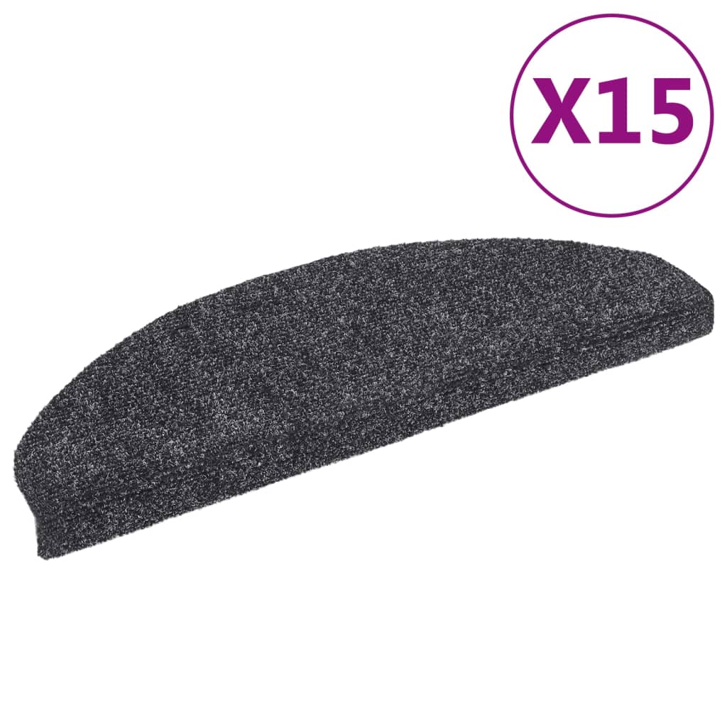 Selvklebende Trappematter Nålestempel 15 Stk 65X21X4Cm Mørk Grå