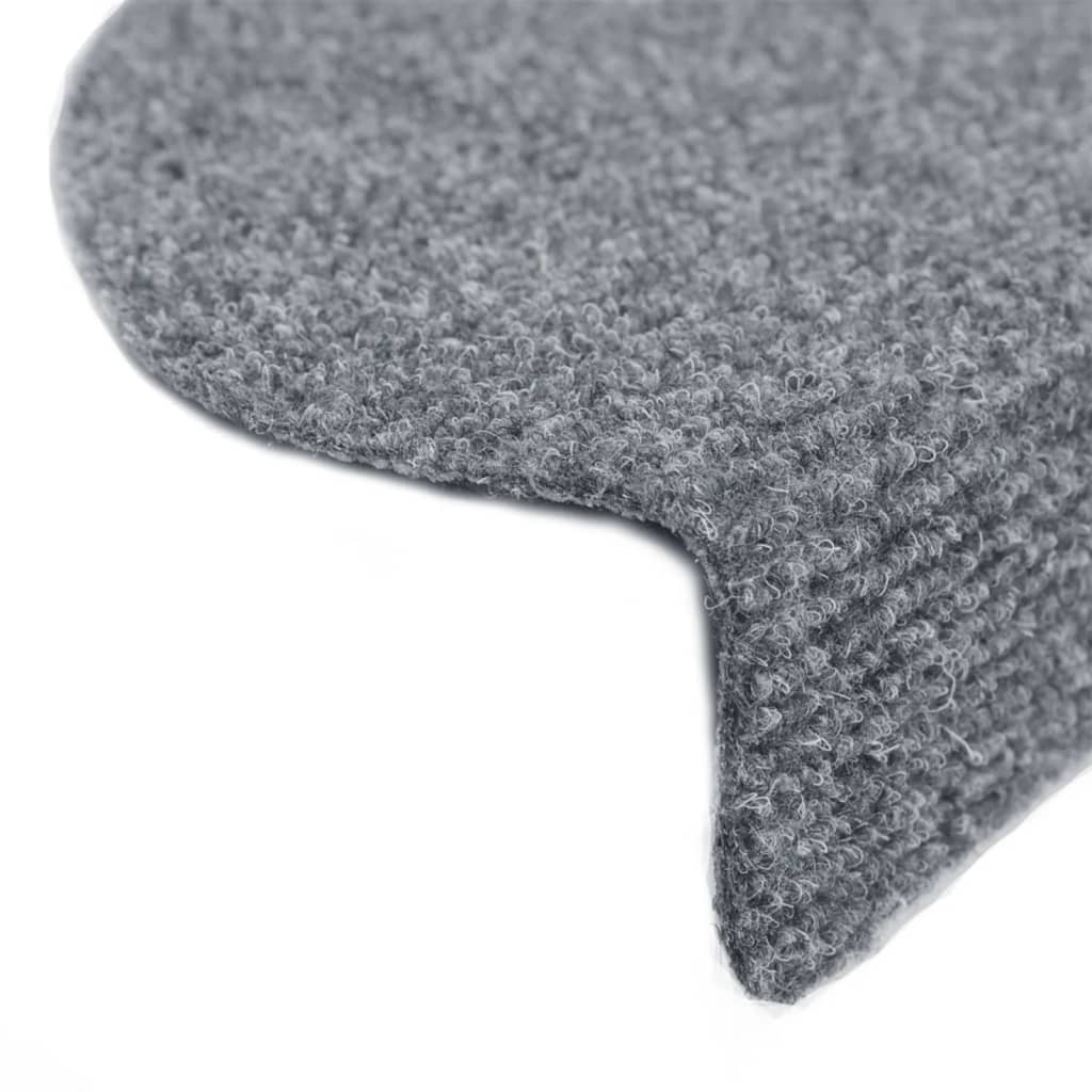 Selvklebende Trappematter Nålestempel 15 Stk 65X21X4Cm Lys Grå