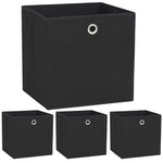 Oppbevaringsbokser 4 Stk Ikke-Vevet Stoff 32X32X32 Cm Svart